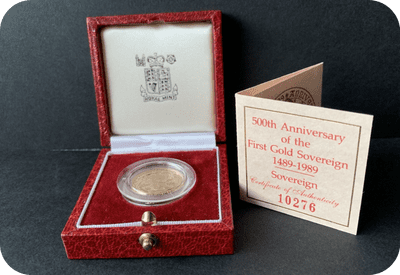 1989 Tudor Rose Proof Full Gold Sovereign
