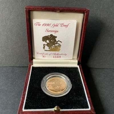 1990 Proof Gold Sovereign