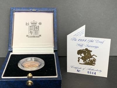 1991 Proof  Half Gold Sovereign