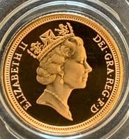 1992 Proof Half Gold Sovereign Scarce