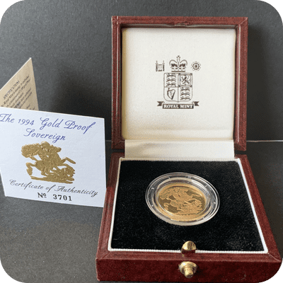 1994 Proof Full Gold Sovereign