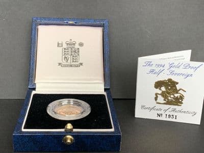 1994 Proof Half Gold Sovereign