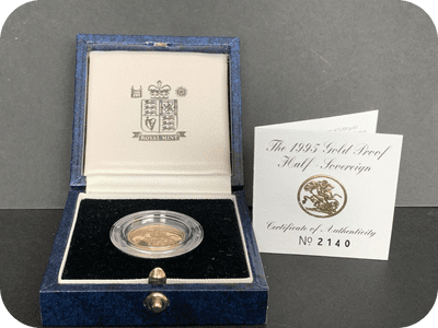 1995 Proof Half  Gold Sovereign