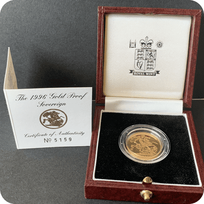 1996 Proof Full Gold Sovereign