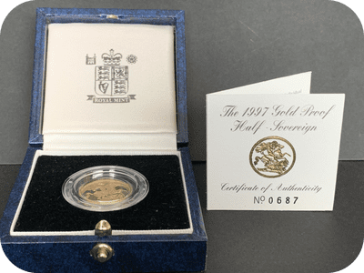 1997 Proof  Half Gold Sovereign