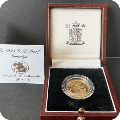 1998 Proof Full Gold Sovereign