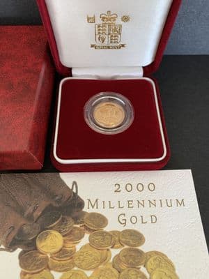 2000 Proof Half  Gold Sovereign