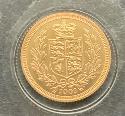 2002  Half  Gold Sovereign Sealed