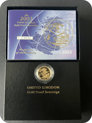 2003 Proof Full Gold Sovereign