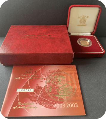 2003 Proof Half  Gold Sovereign