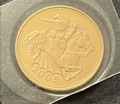 2005 Gold Half Sovereign Still Sealed