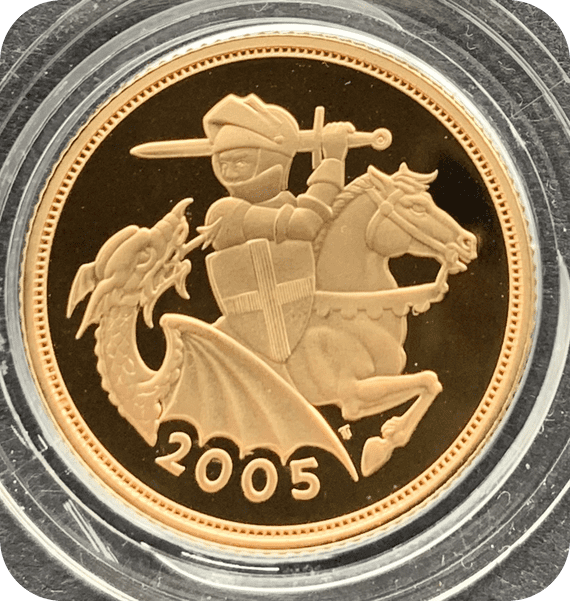 2005 Proof Full Gold Sovereign Upgrade from Bullion 2005 Full sovereign