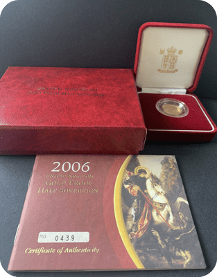 2006 Proof Half  Gold Sovereign
