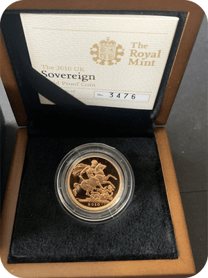 2010 Proof Full Gold Sovereign