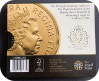 2012 Gold Half Sovereign Sealed Presentation Card