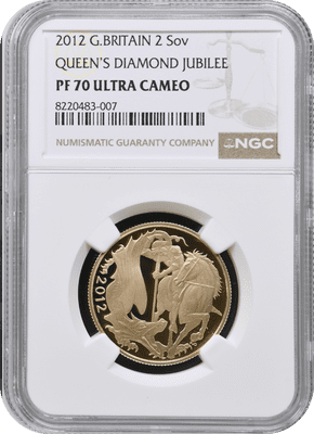 2012 Gold Proof  Double Sovereign NGC PF70
