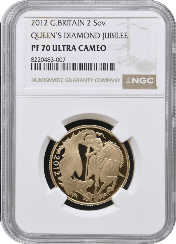 2012 Gold Proof  Double Sovereign NGC PF70