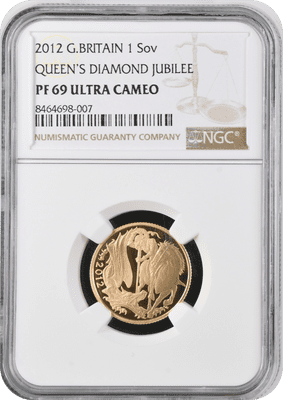 2012 Gold Proof Sovereign NGC PF69