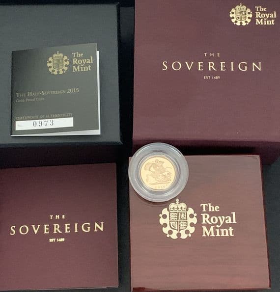 2015 Proof Half  Gold Sovereign