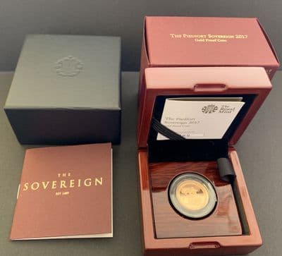 2017  Piedfort Proof Full Gold Sovereign Only 3400 Issued