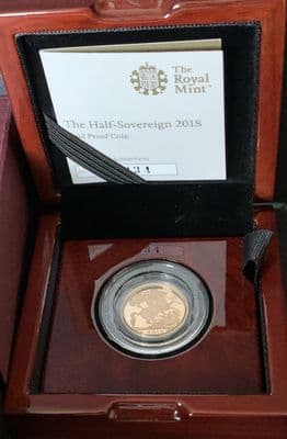 2018 Proof Half Gold Sovereign