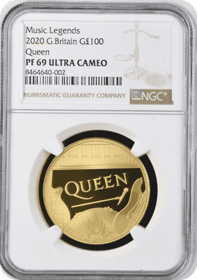 2020 Queen Gold Proof One Ounce £100 PF69