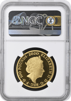 2020 Queen Gold Proof One Ounce  1oz £100 PF69