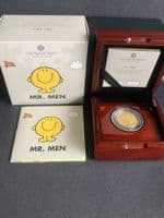 2021  Mr Men & Little Miss - Mr Happy  1/4 Ounce Gold Proof coin