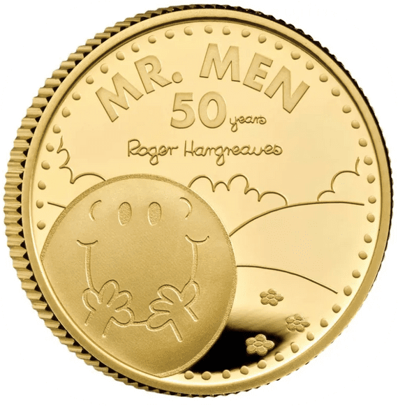 2021  Mr Men & Little Miss - Mr Happy  1/4 Ounce Gold Proof coin