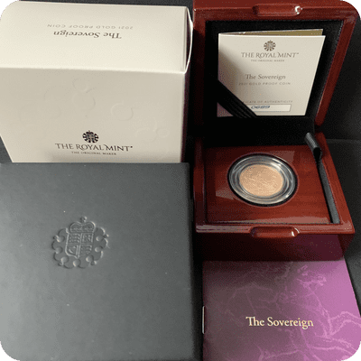 2021  Proof Full Gold Sovereign