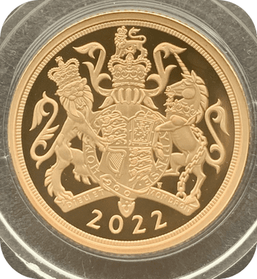 2022 Piedfort Platinum Jubilee Proof Full Gold Sovereign Only 3250 Issued