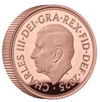 2025 Gold Proof Piedfort Sovereign Limited to 1250