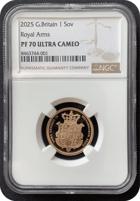 2025 Gold Proof Sovereign NGC PF 70 Ultra Cameo