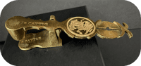 Antique  Brass Sovereign Rocker  Coin Scale Maker - B. Cattle