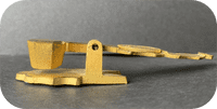 Antique Unusual design Brass Sovereign Rocker  Coin Scale