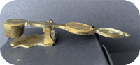 Harrison Improved design Antique  Brass Sovereign Rocker  Coin Scale