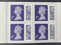 Royal Mail First Class Stamp Book of 4