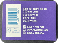 Royal Mail First Class Stamp Book of 4