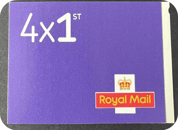 Royal Mail First Class Stamp Book of 4