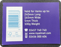 Royal Mail First Class Stamps Book 50 X 4   (200) Save £72 on Royal Mail Prices
