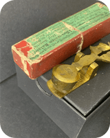 Simmons Antique  Brass Sovereign Rocker  Coin Scale Boxed