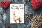 Alpaca a lot of love in this card