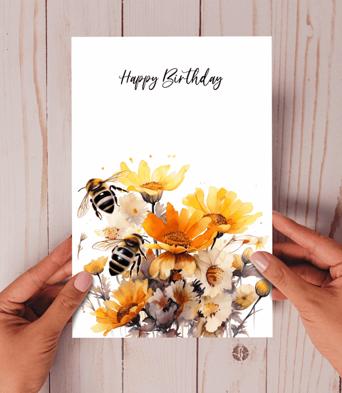 Buzzin Bouquet Happy Birthday Card