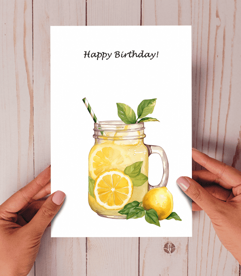 Happy Birthday Lemonade Card