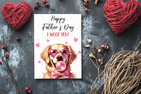 Happy Father's Day I woof you Golden Retriever