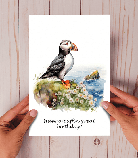 Have a Puffin Great Birthday Card