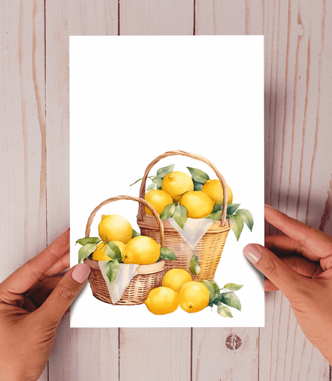 Lemon Basket Card