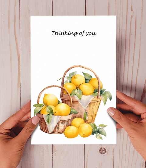 Lemon Basket Thinking of You Card