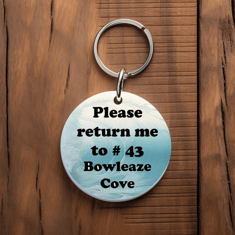 Please return me to #  - Custom Number & Park Location Tag