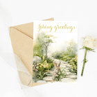 Spring Greetings - Wild Bunny Card | Celebrate Spring with Delicate Charm